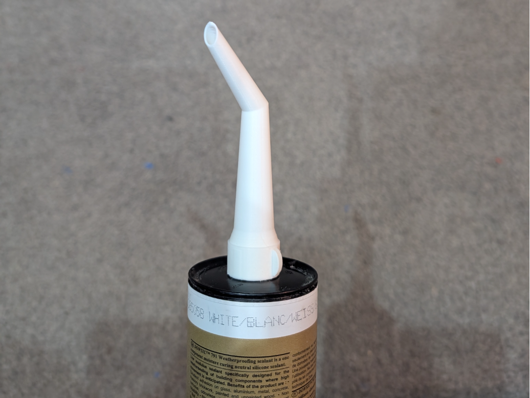 NEW Angled silicone sealant nozzle