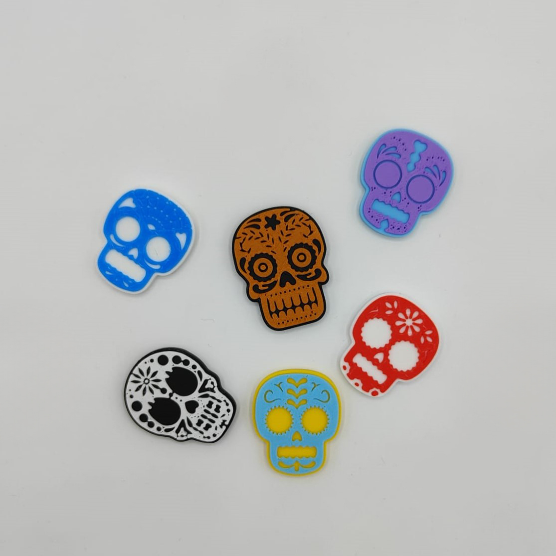 Skull pendant Dia de muertos