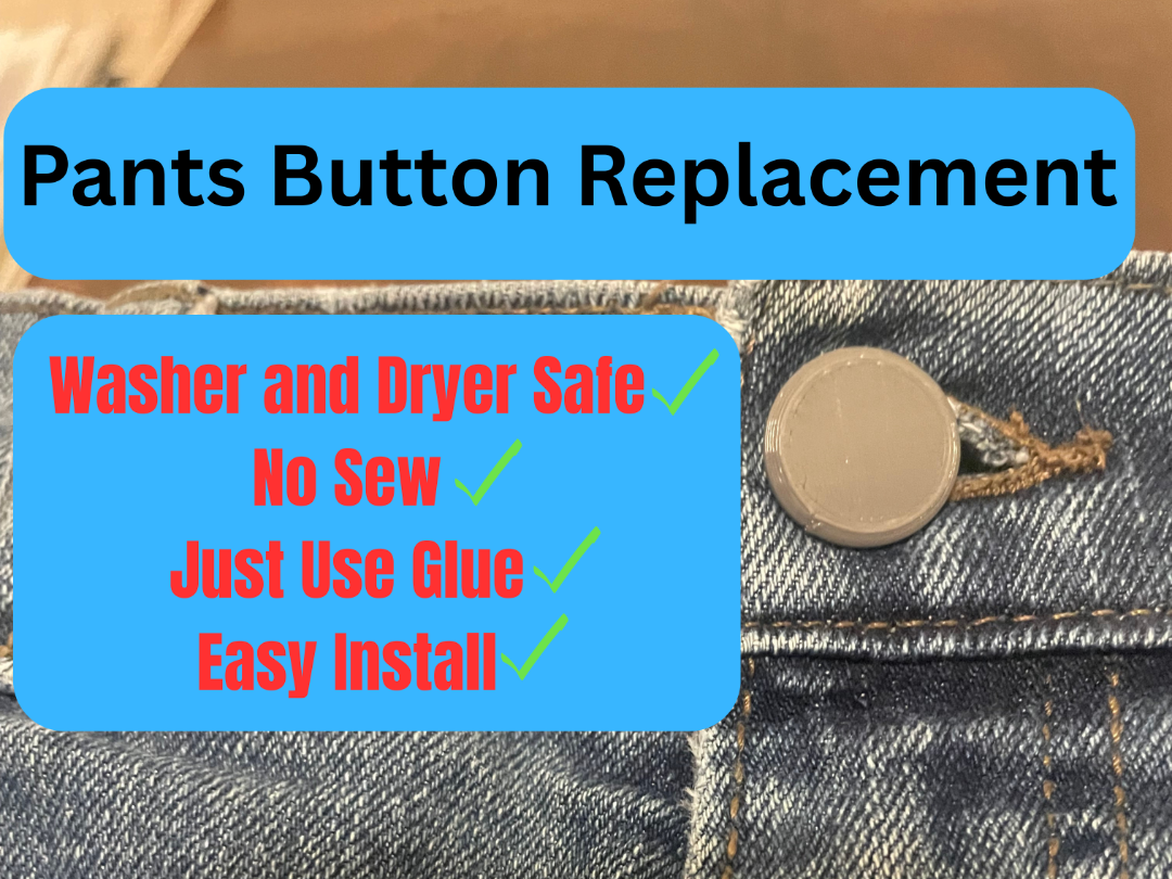 Pants Button Replacement - No Sew