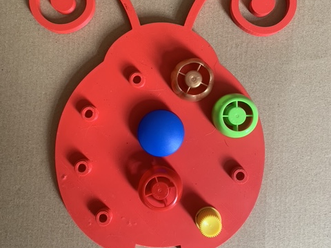 Coccinelle bouchon de compote à visser