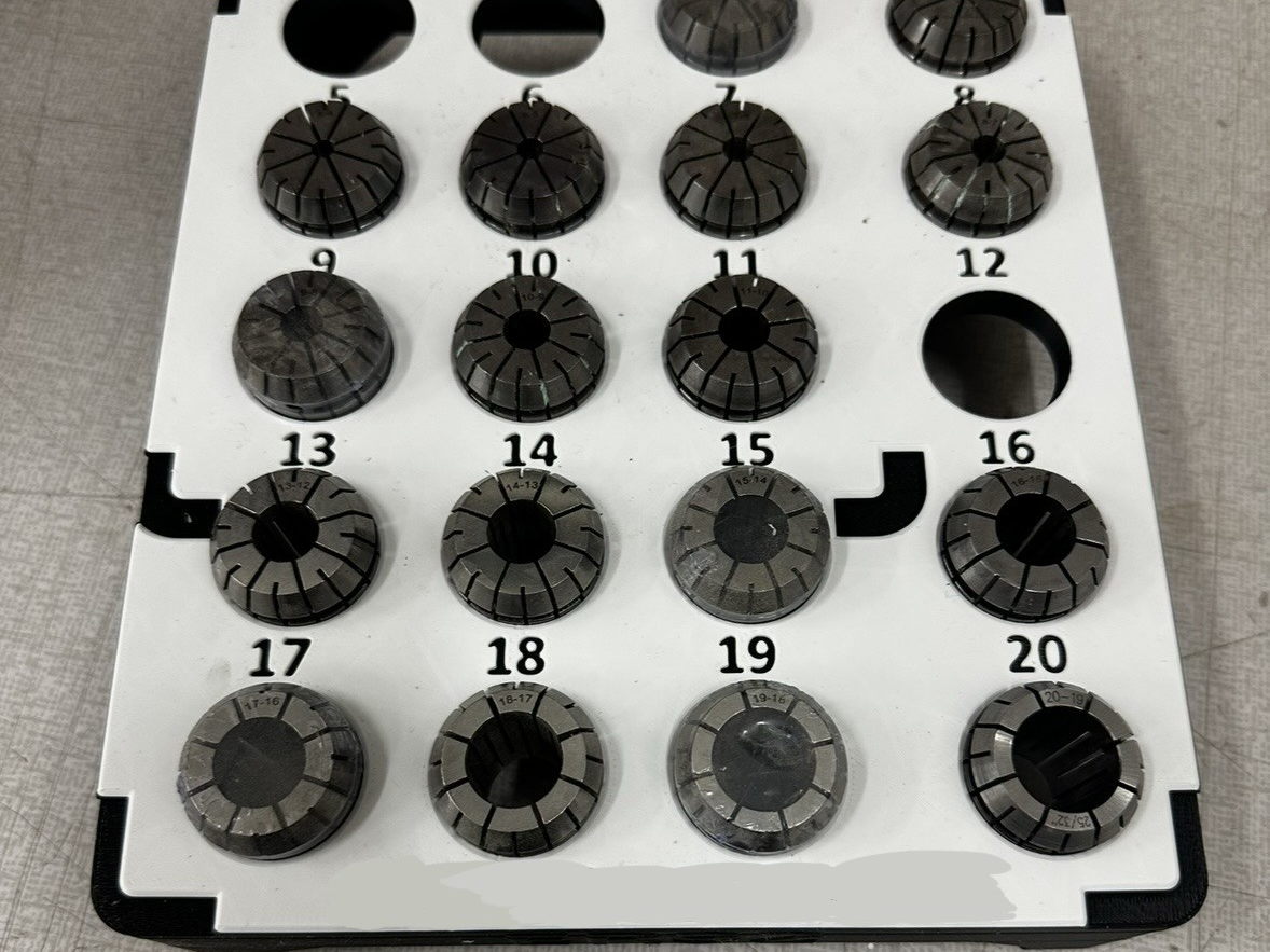 ER32 collets 3–20 mm (18 pcs) stackable