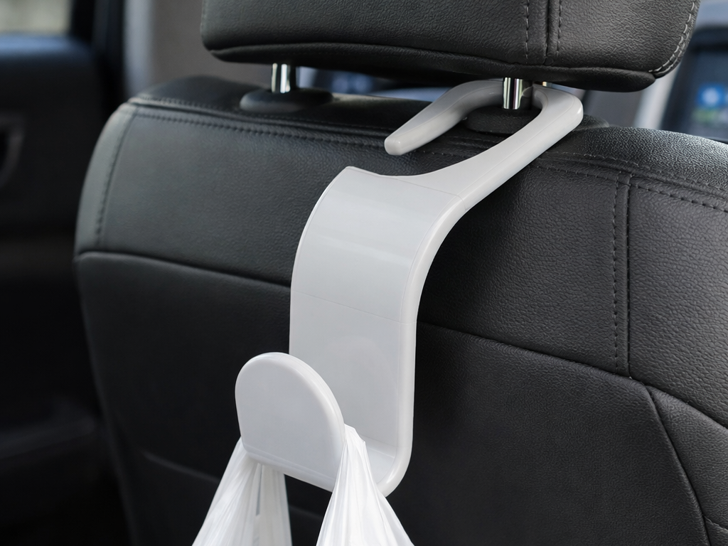 Car Headrest Bag Hook –Hanging Storage for Driving