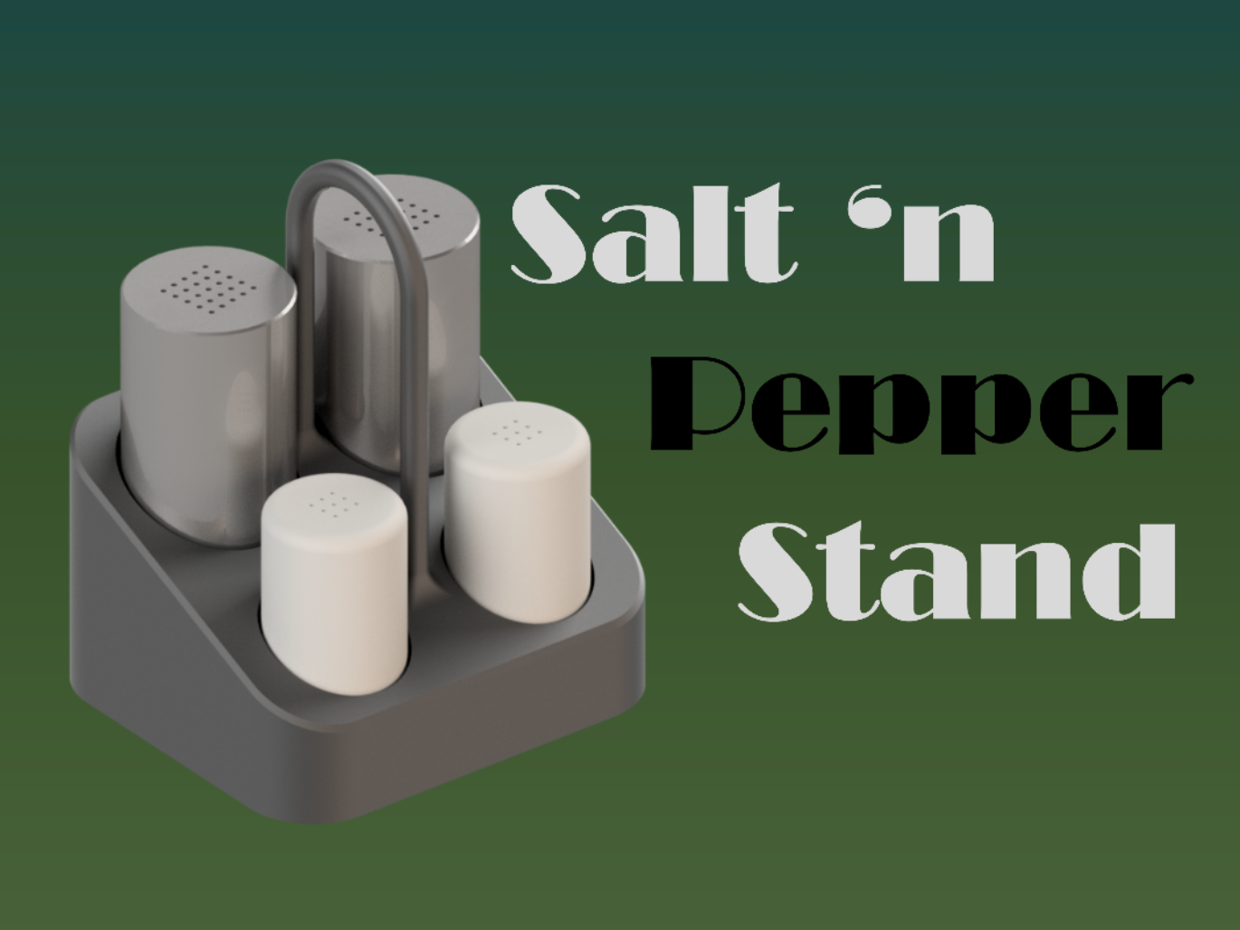 Salt and Pepper Stand with handle