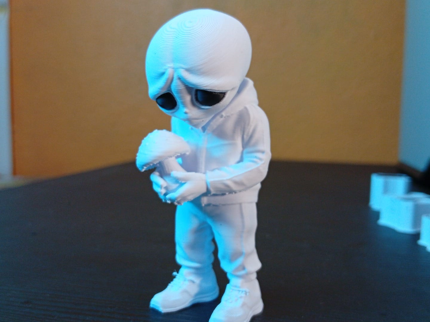 Sad Slavic Alien With a Mushroom
