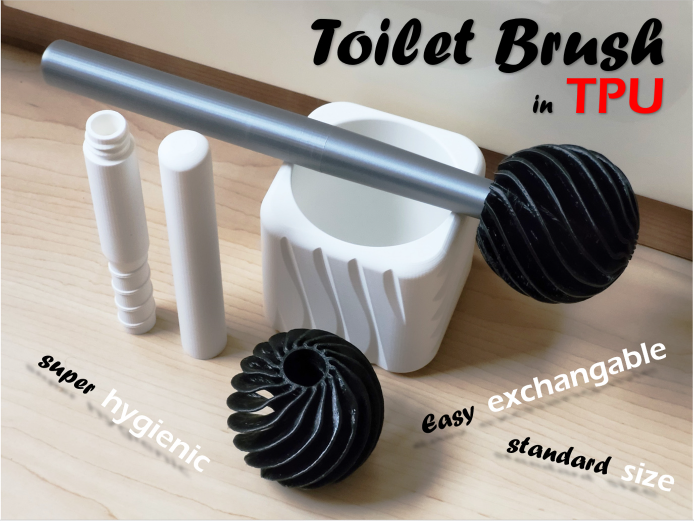 Toilet Brush in TPU