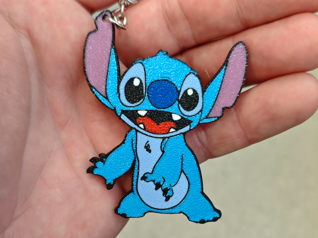 Stitch Keychain – Bright & Colorful