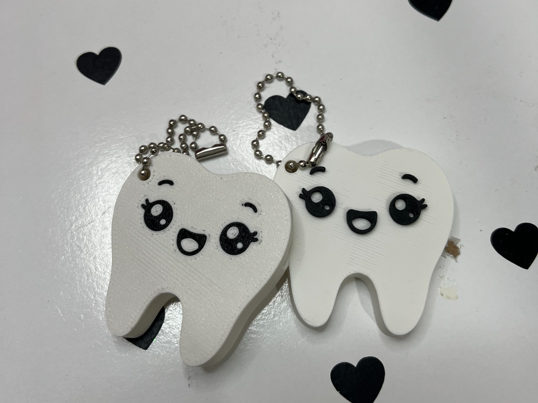 Cute Toothy Keychain and Can Opener