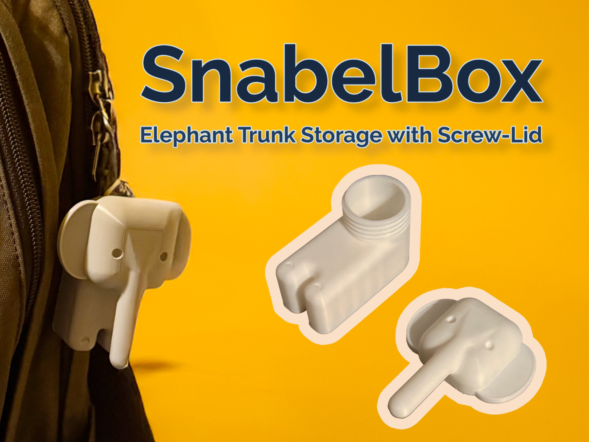 SnabelBox – Elephant Trunk Storage with Screw-Lid