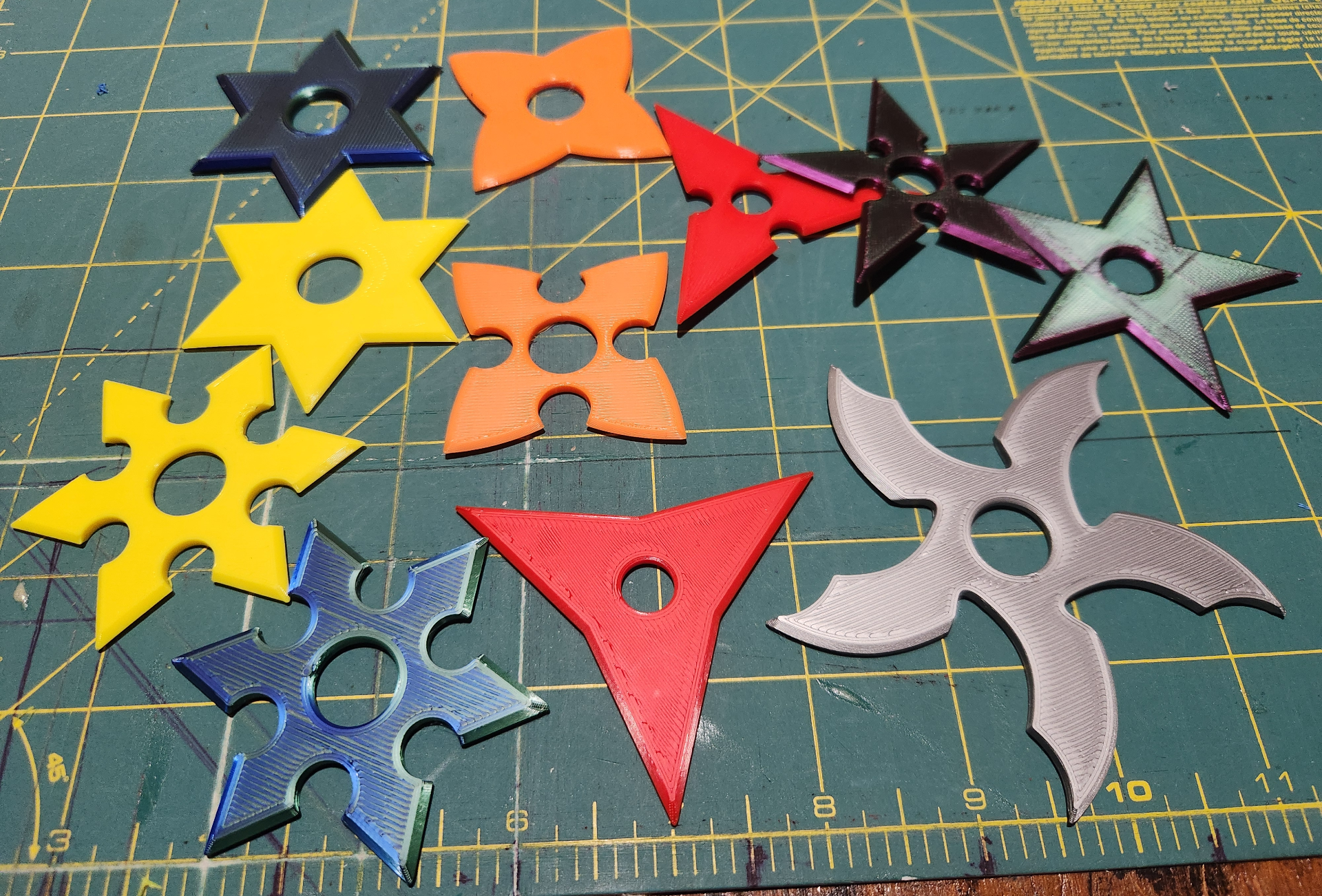 Throwing Stars assorted styles/symetrical