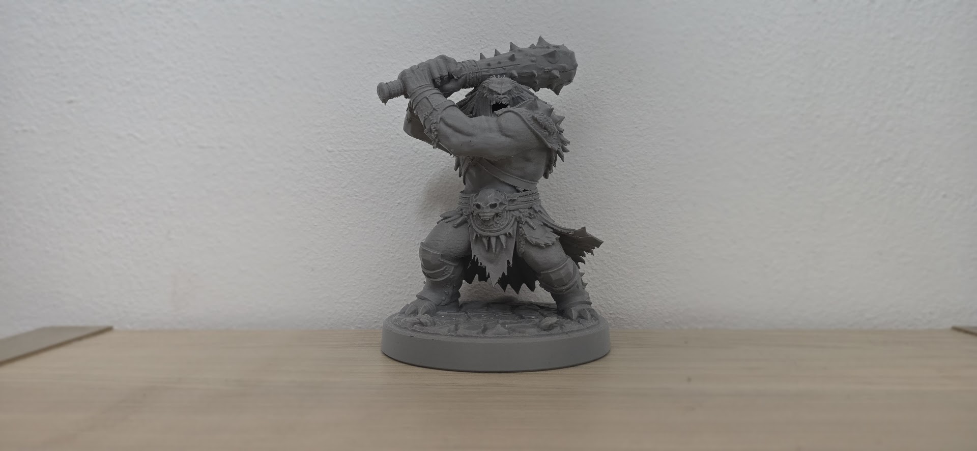 Orc Warrior with Spiked Greatclub Figurine