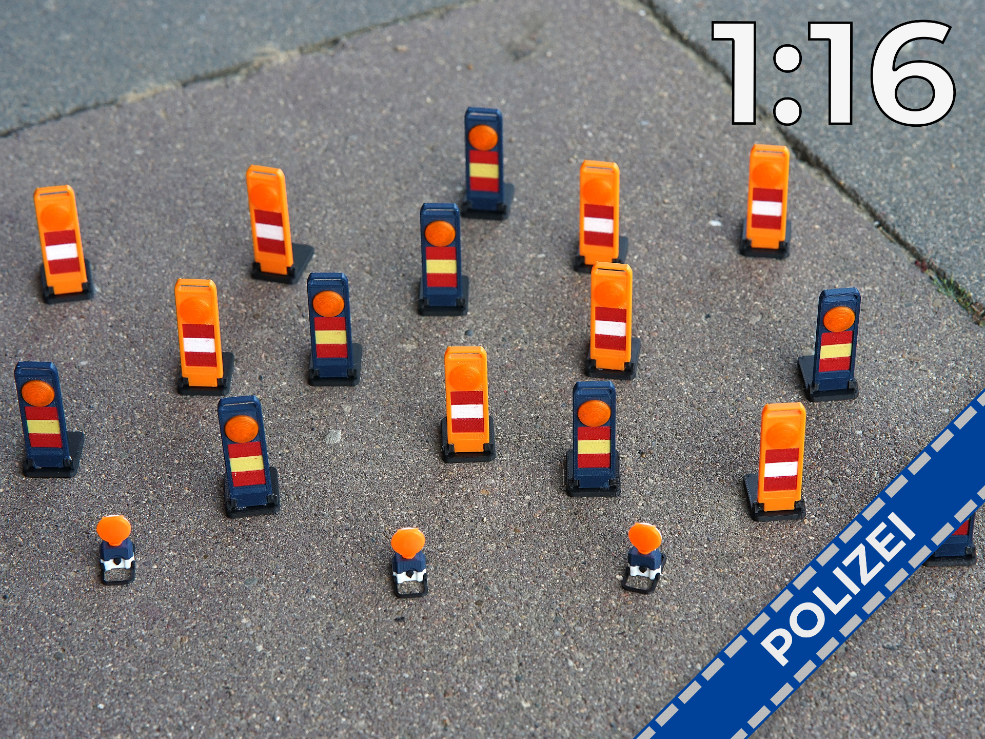 Verkehrsabsicherung Polizei 1:16