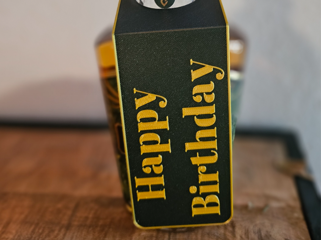 Happy Birthday Bottle Hanger