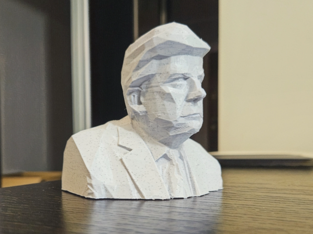Donald Trump - marble geometric bust