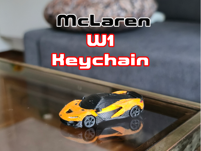 McLaren W1 Keychain (working wheels)