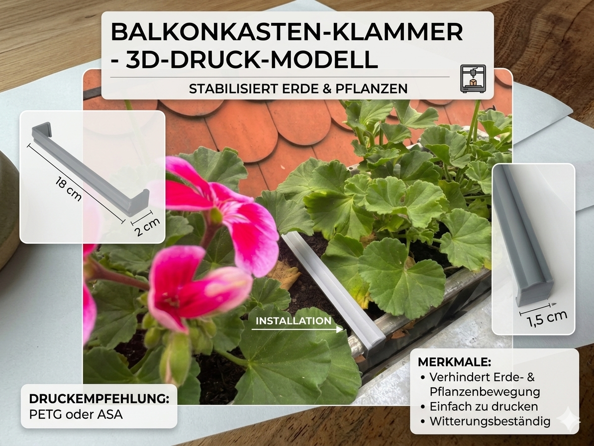 Balcony Planter Stabilizing Clip