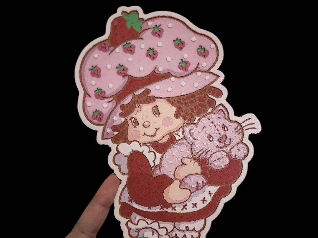 1980's Strawberry Shortcake Hueforge 156x250mm