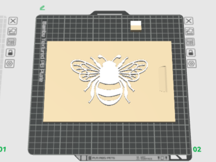 Large storage box - bee