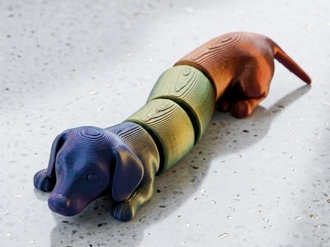 Flexi - 6 legged Articulated Dachshund Fidget Toy