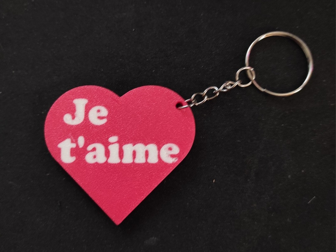 Valentine's day  key ring : Je taime