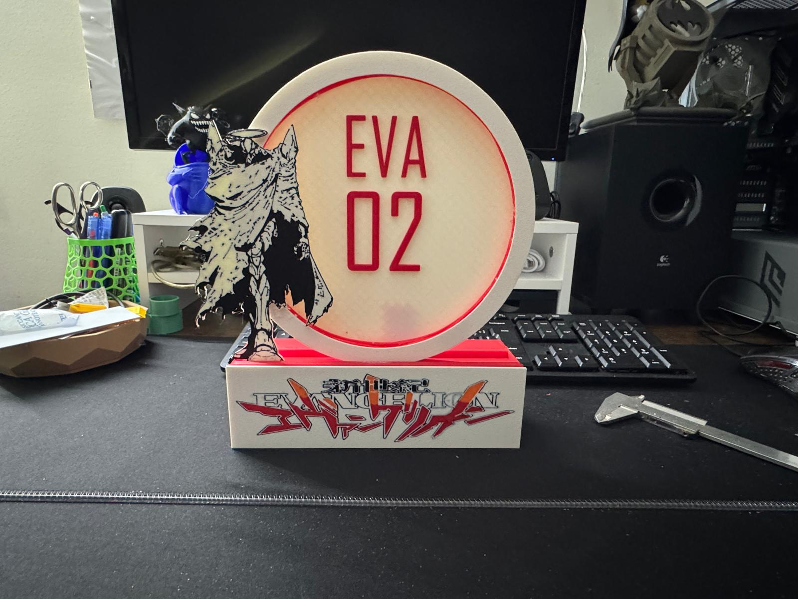 eva 02 evangelion lampada
