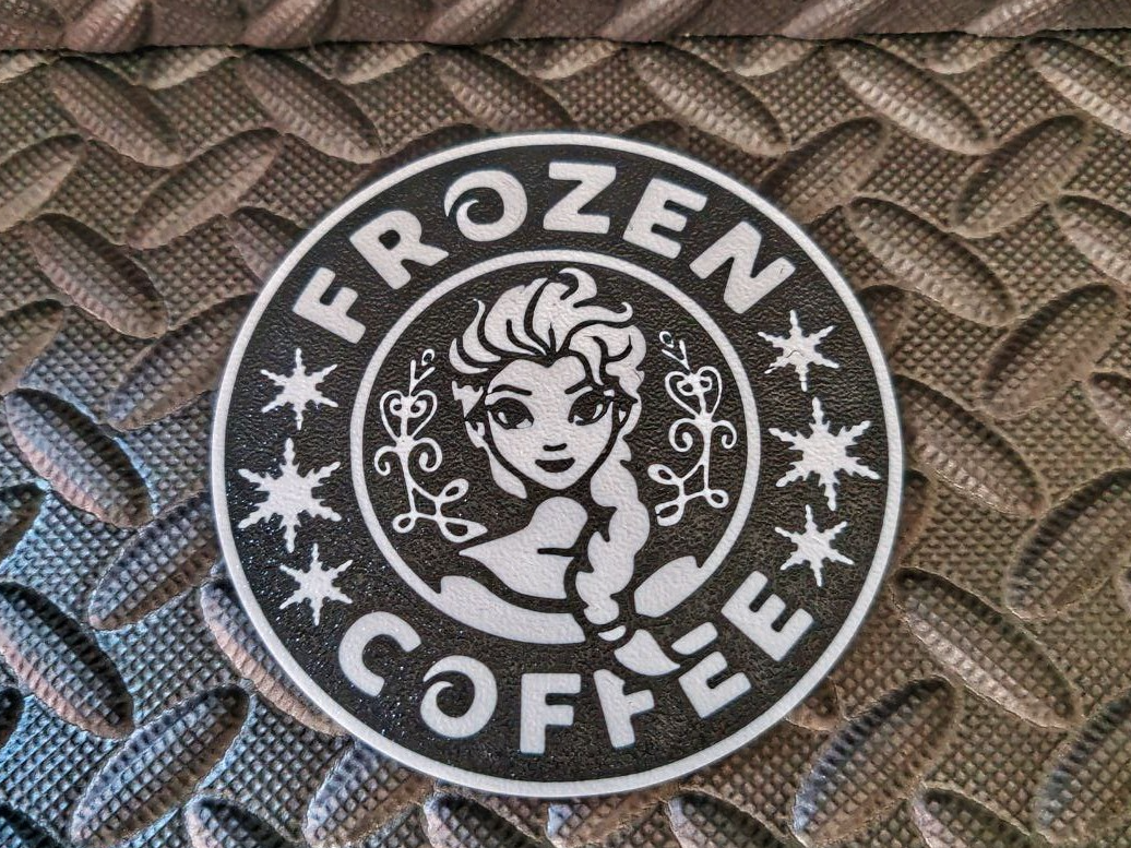 Frozen coaster cofee