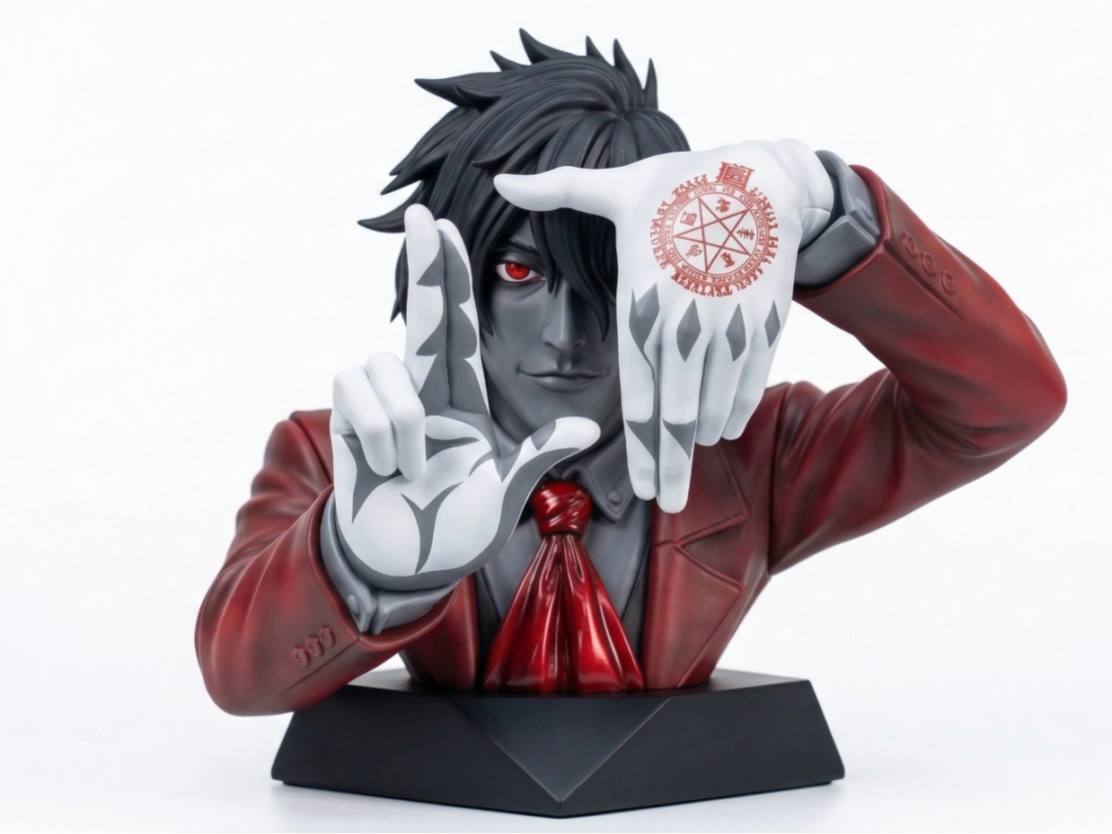 Alucard - Hellsing - Busto na Pose de Mãos