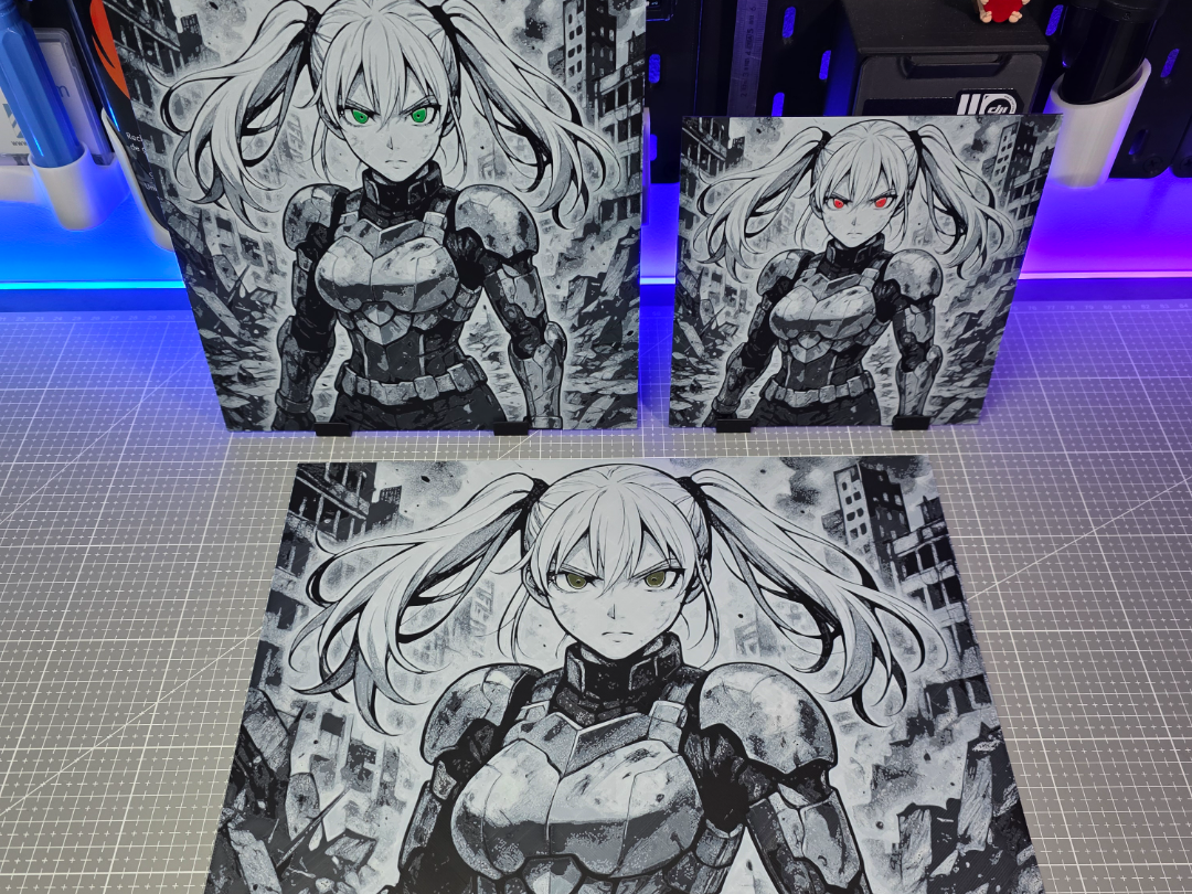 Girl Anime Futur Armor – Hueforge – 4 Colors