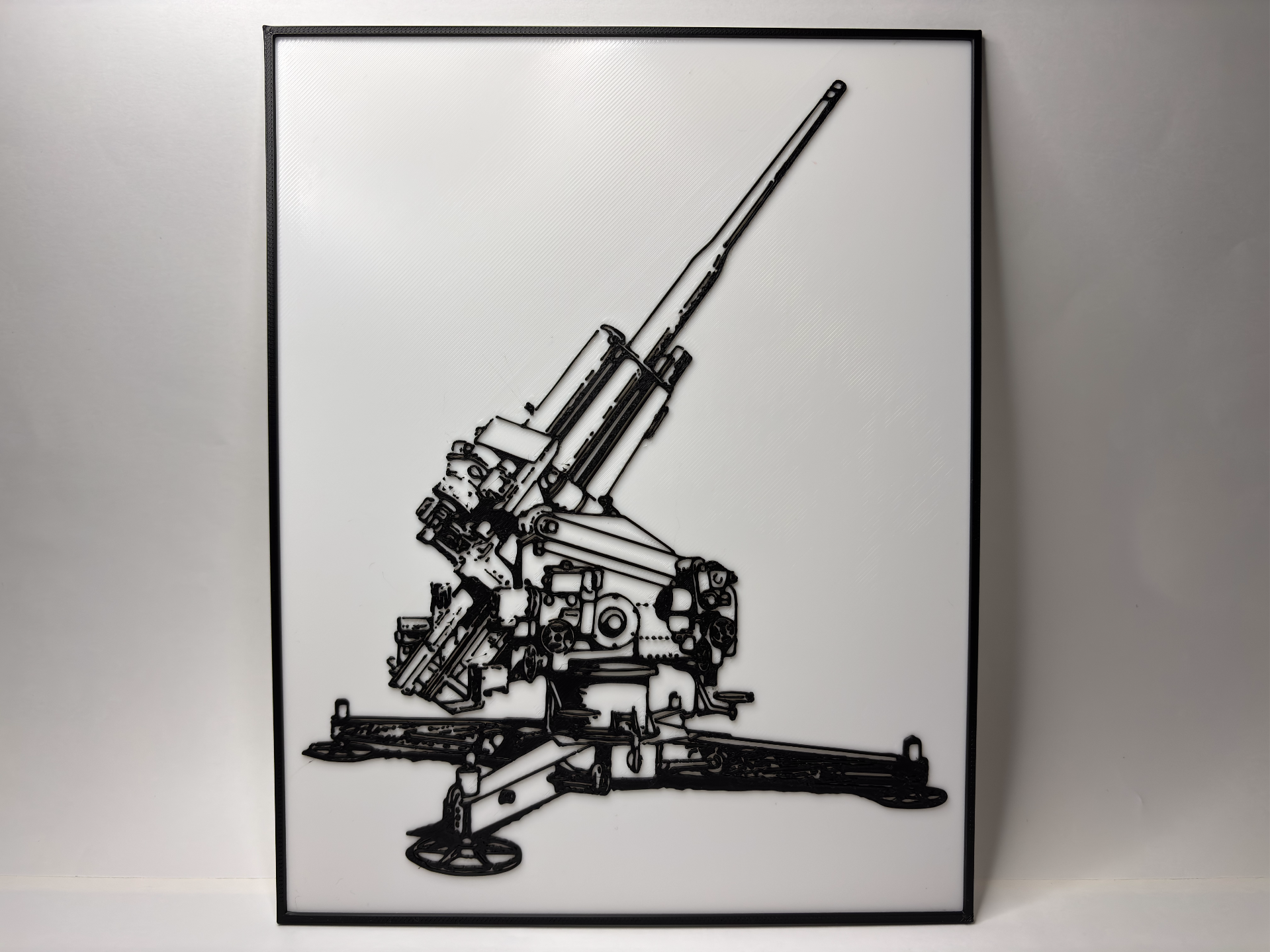 German Anti-Aircraft Flak 39 - Blueprint - Poster