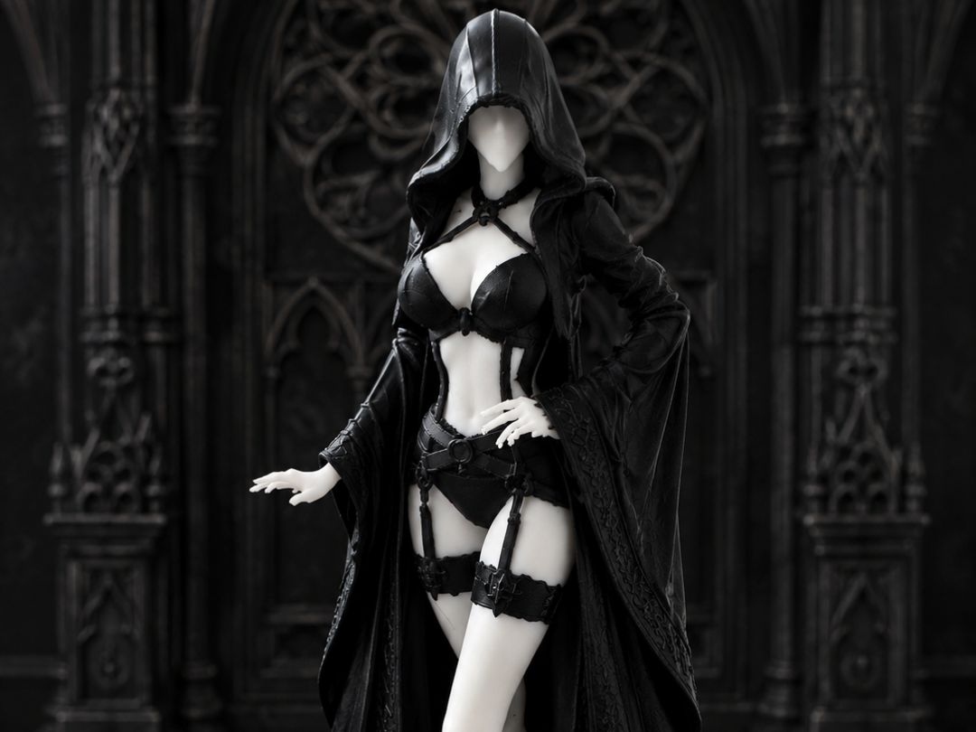 Gothic Hooded Priestess