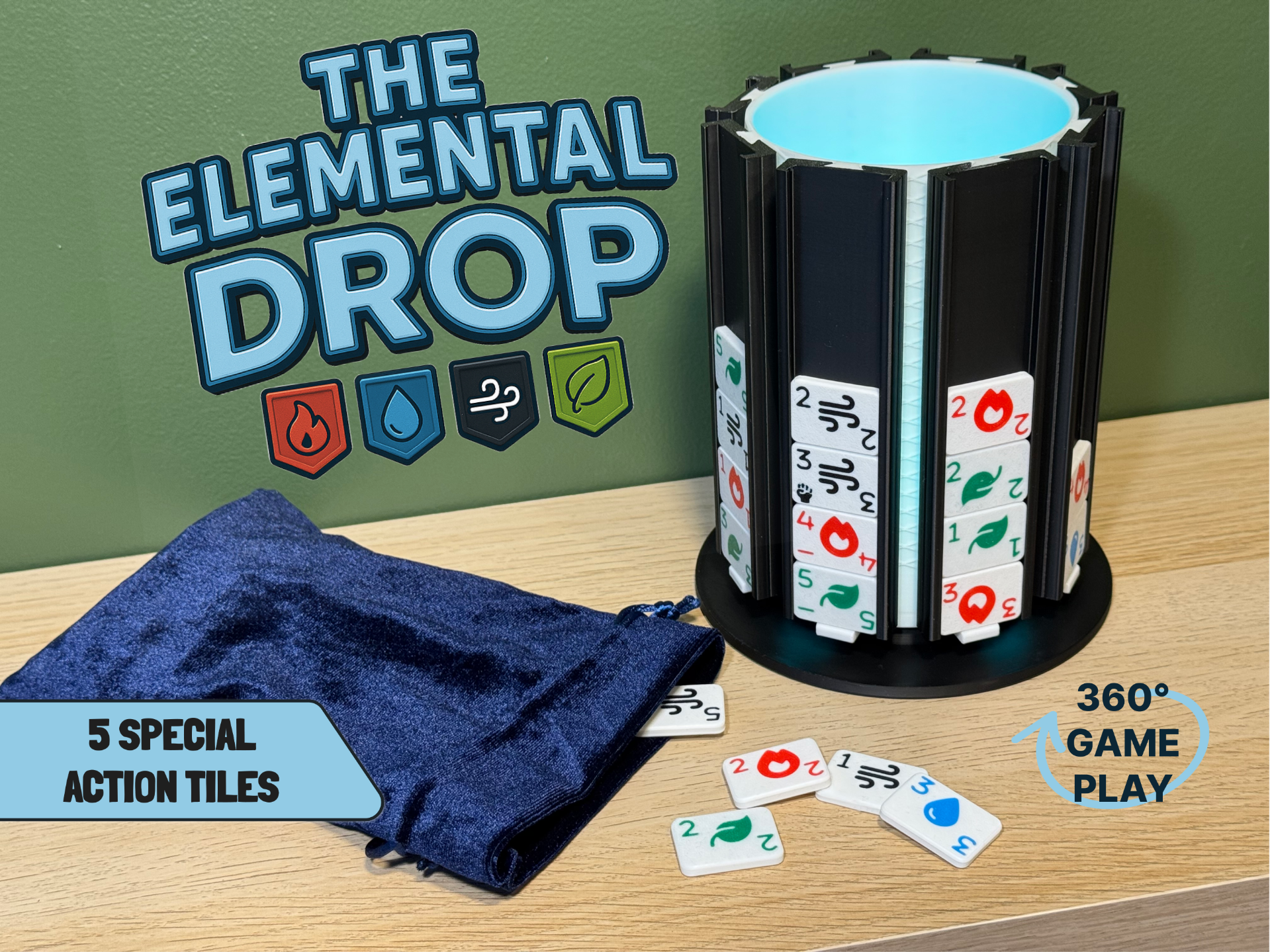 The Elemental Drop - Fun 4-in-a-row Game