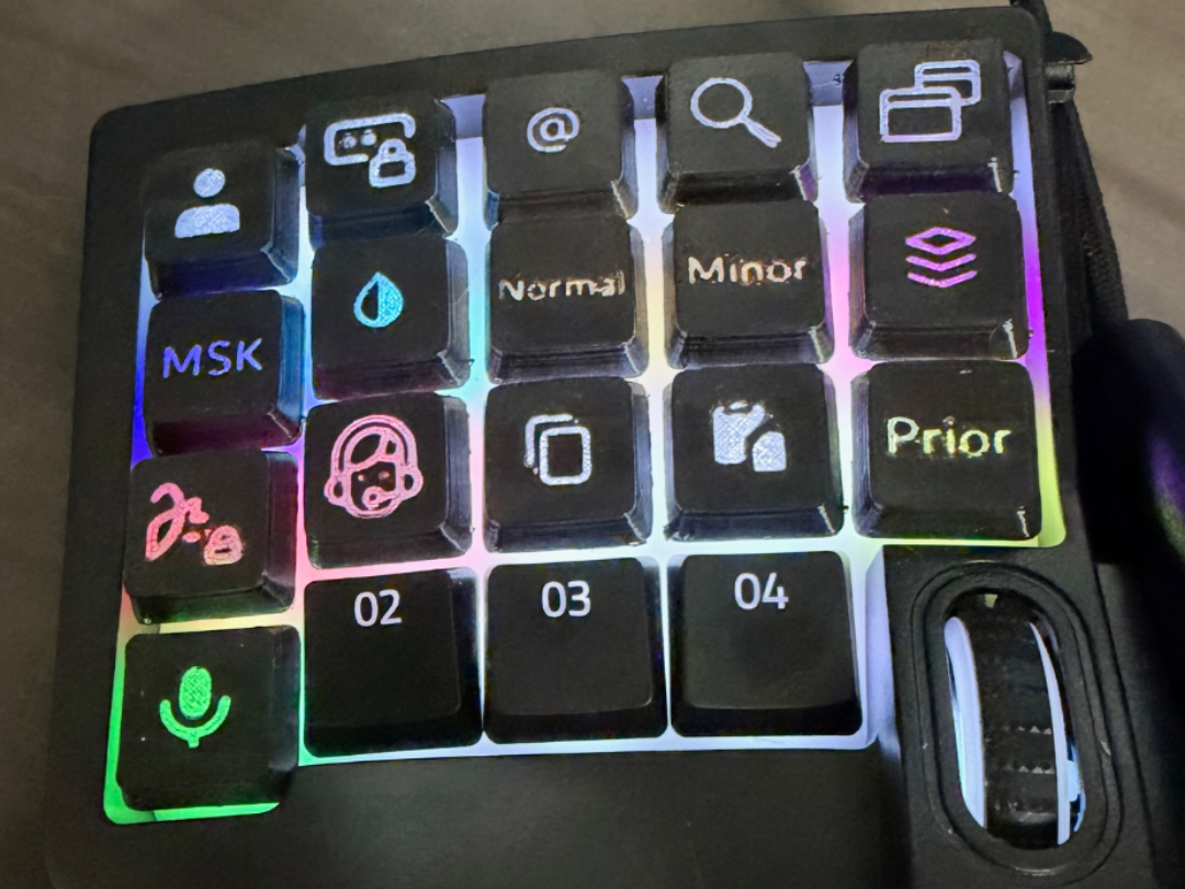 Razer Tartarus V2 Shinethrough Keys