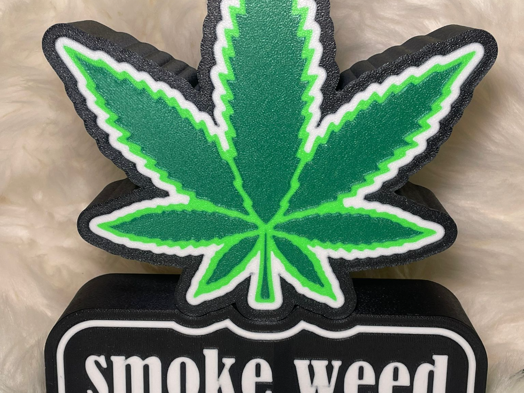 luminária cannabis