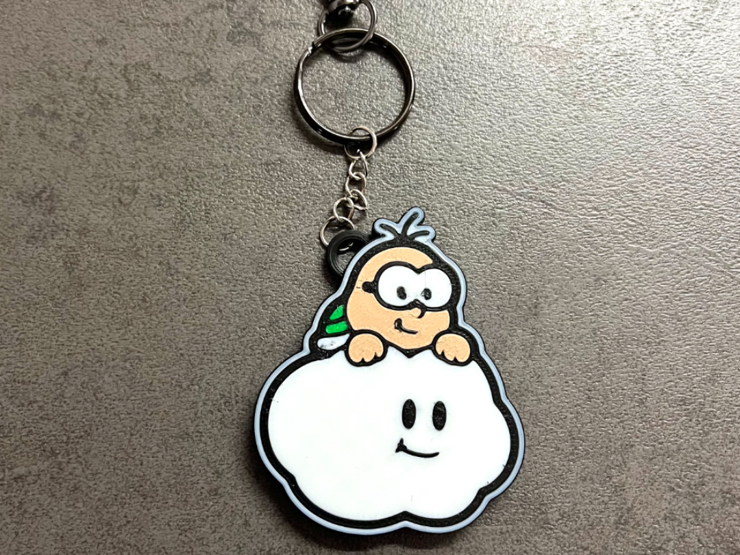 Lakitu Cloud from the Super Mario KEYCHAIN