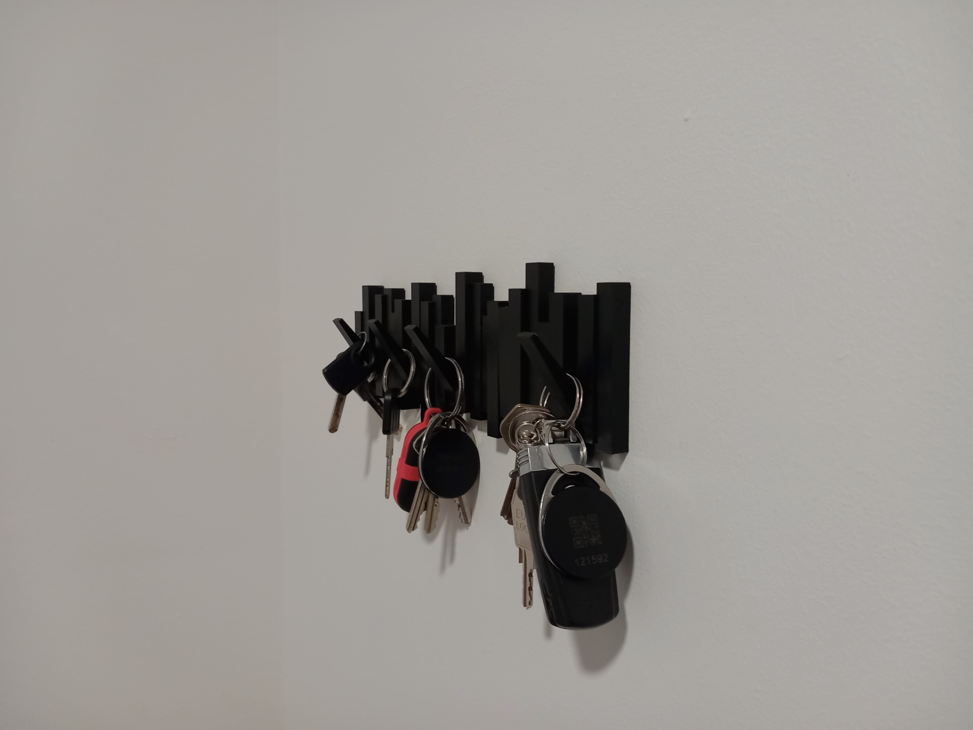 Flip down key rack