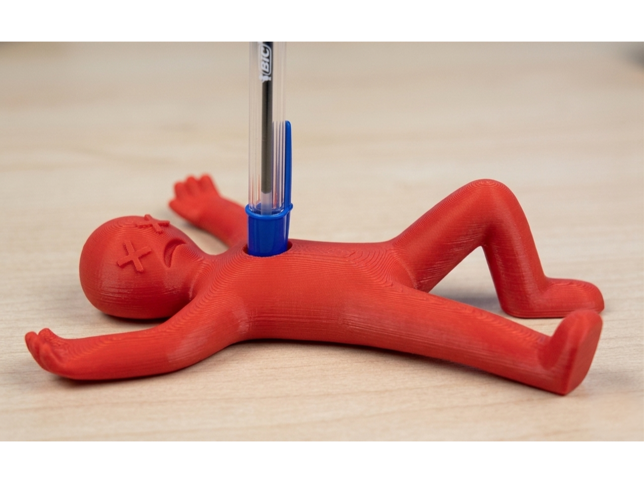 Funny Dead Stickman Pen Holder