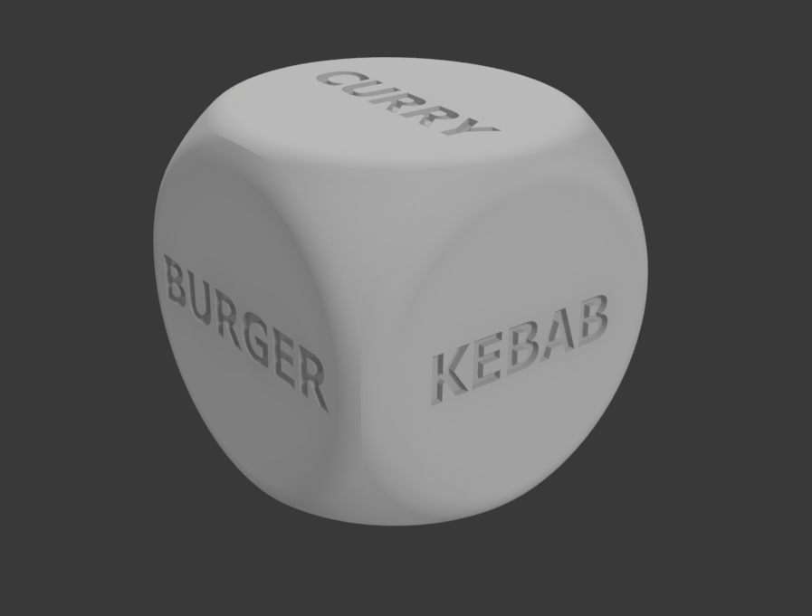 Takeaway Decision Dice