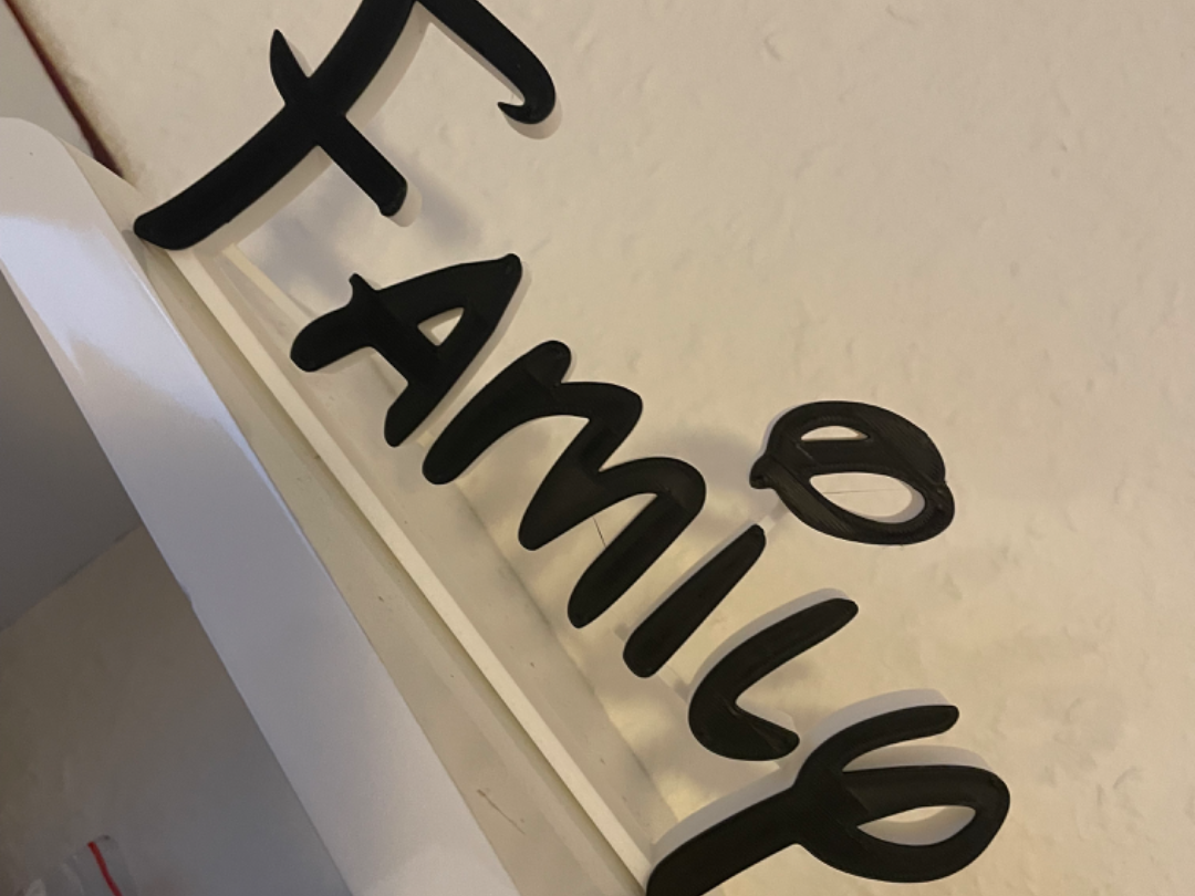 Family Schriftzug Stand Alone