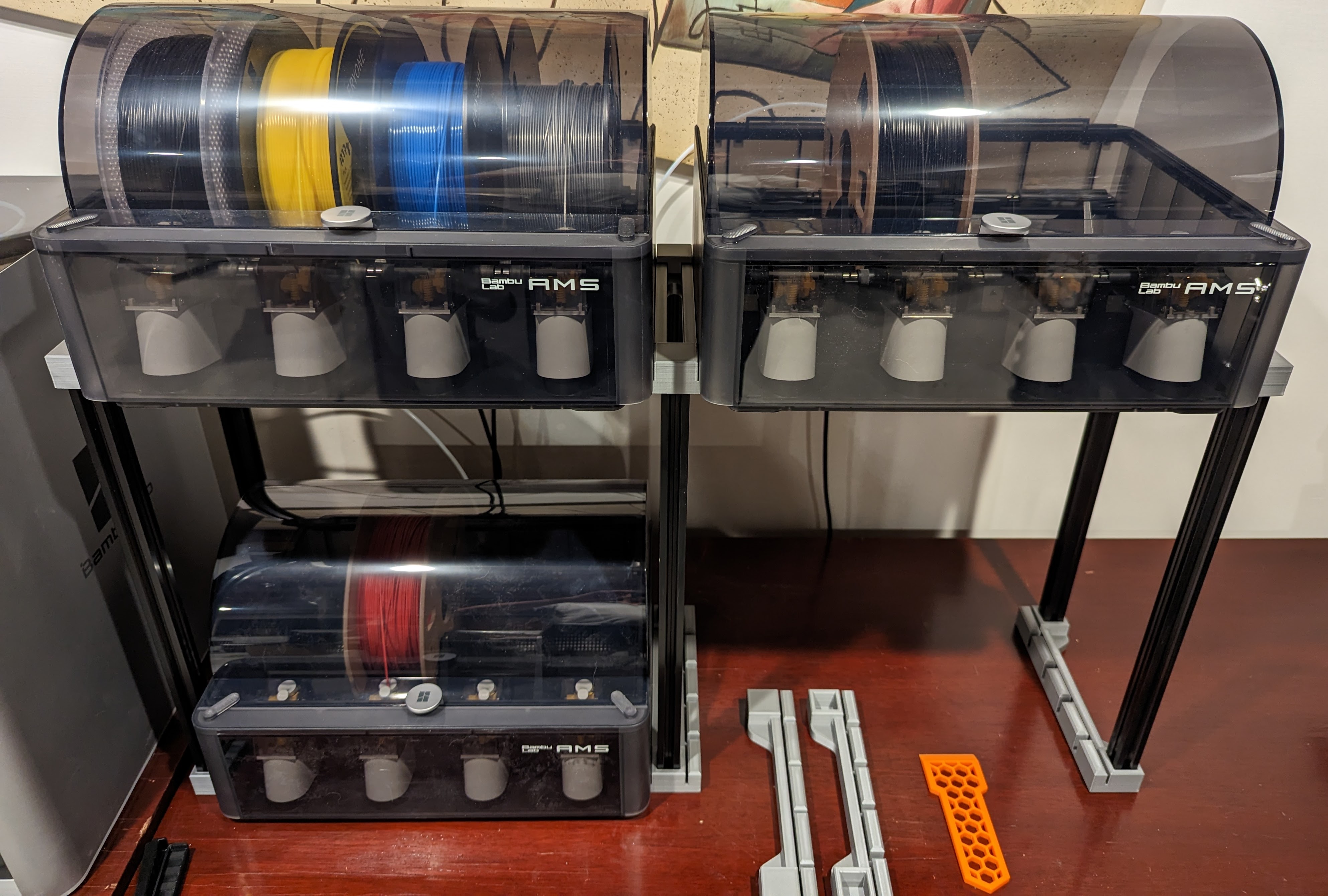 AMS 2-tier Dual stand V3/5/6 (for 3 or 4 units)
