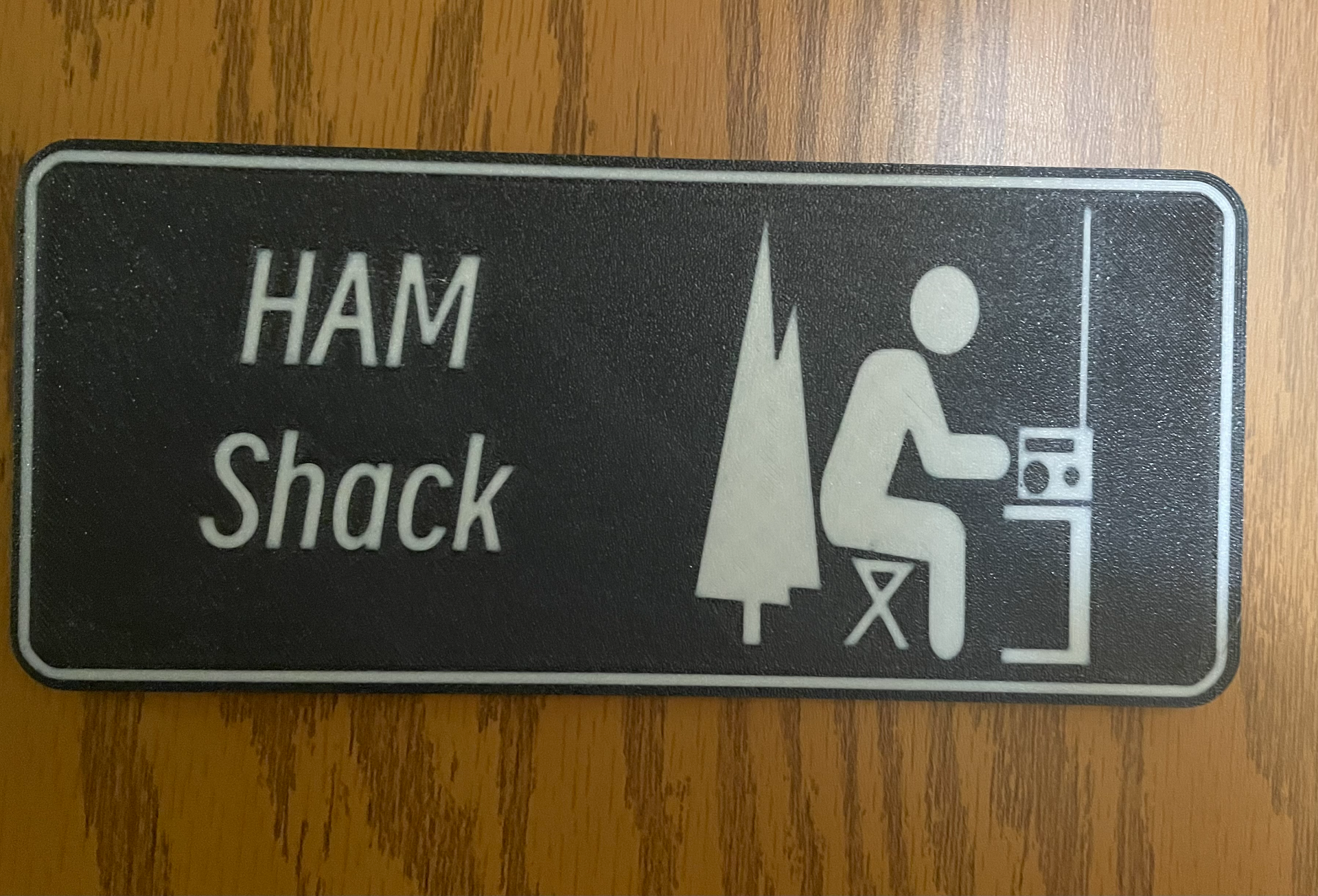 Ham Shack Door Sign