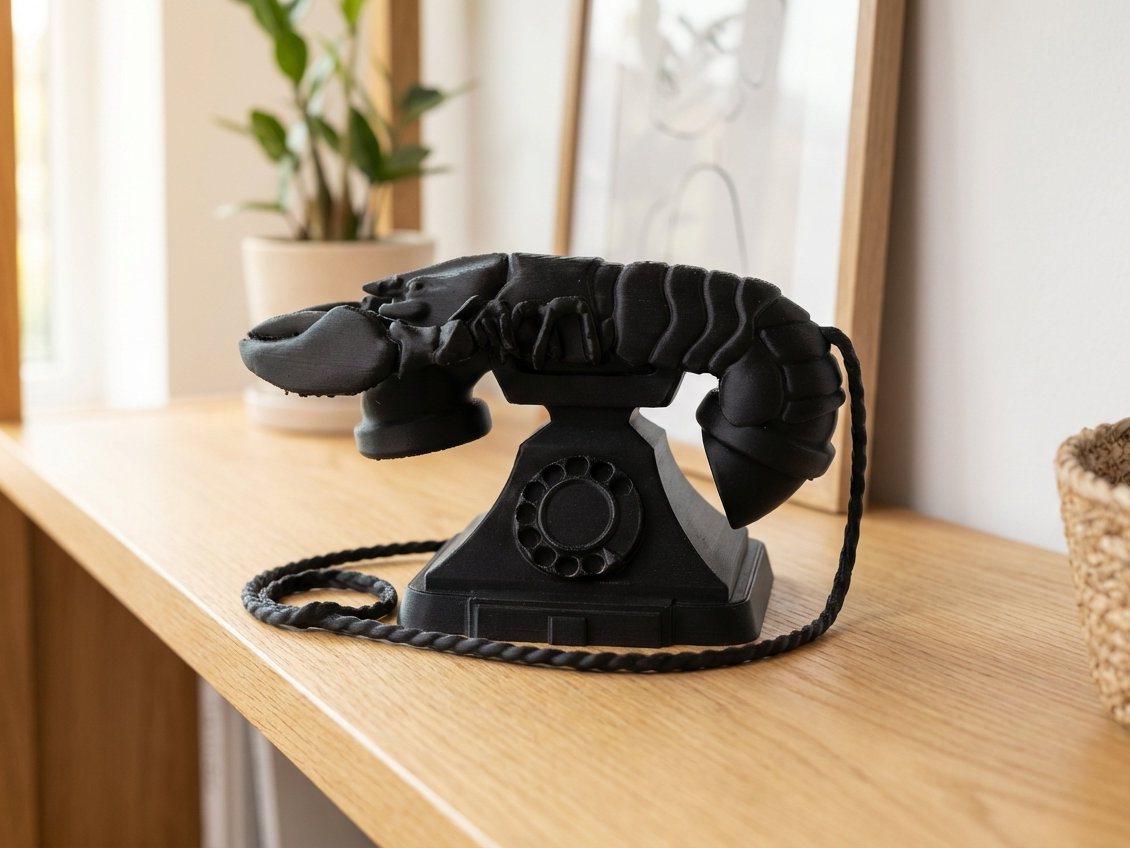 Lobster Phone Sculpture — Surreal Art