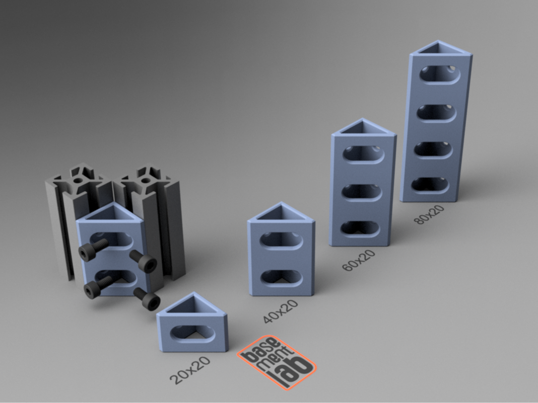 2020 Corner bracket (Angled Triangular Prism)