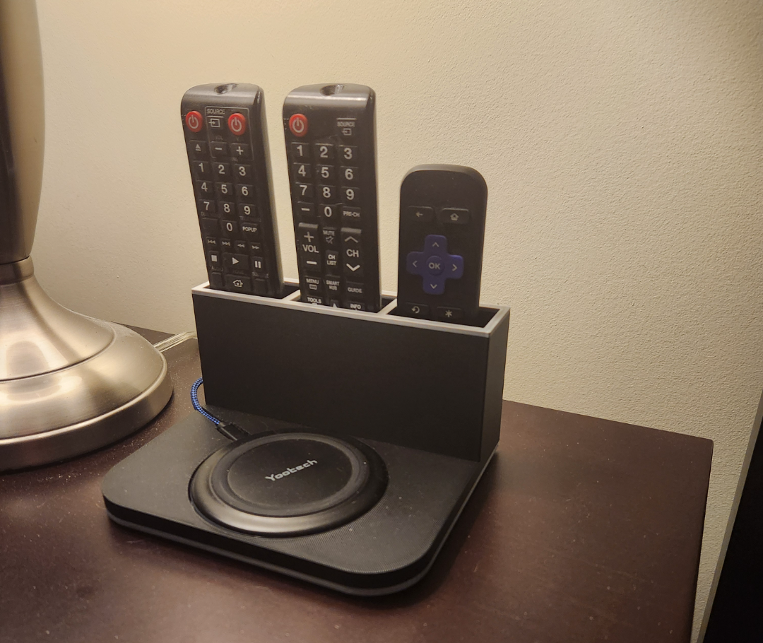 Dresser Caddy - Wireless Charger / Remote Storage
