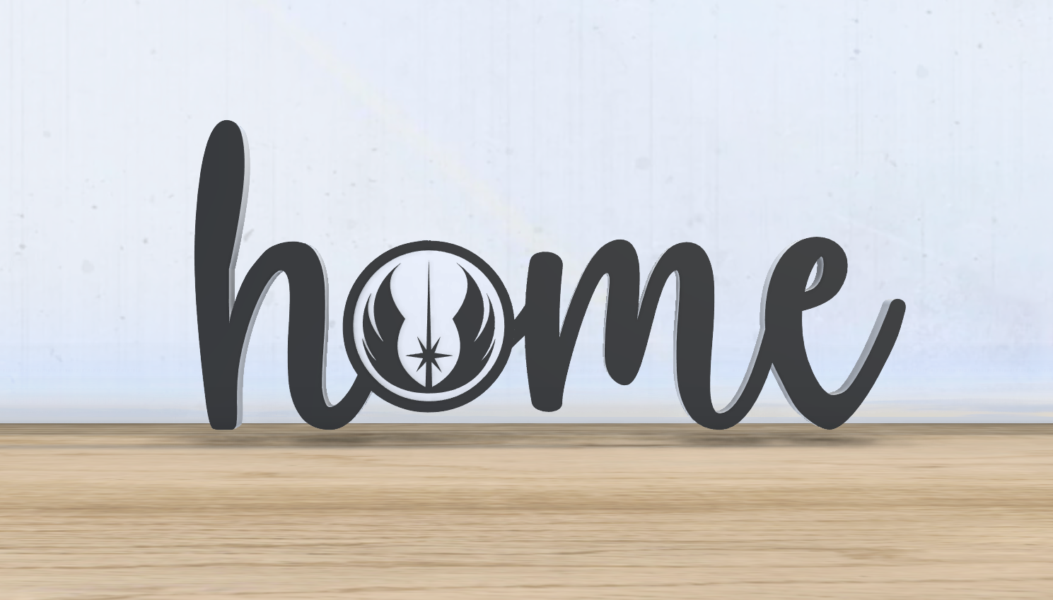 Jedi - Home Sign - Standing Decor