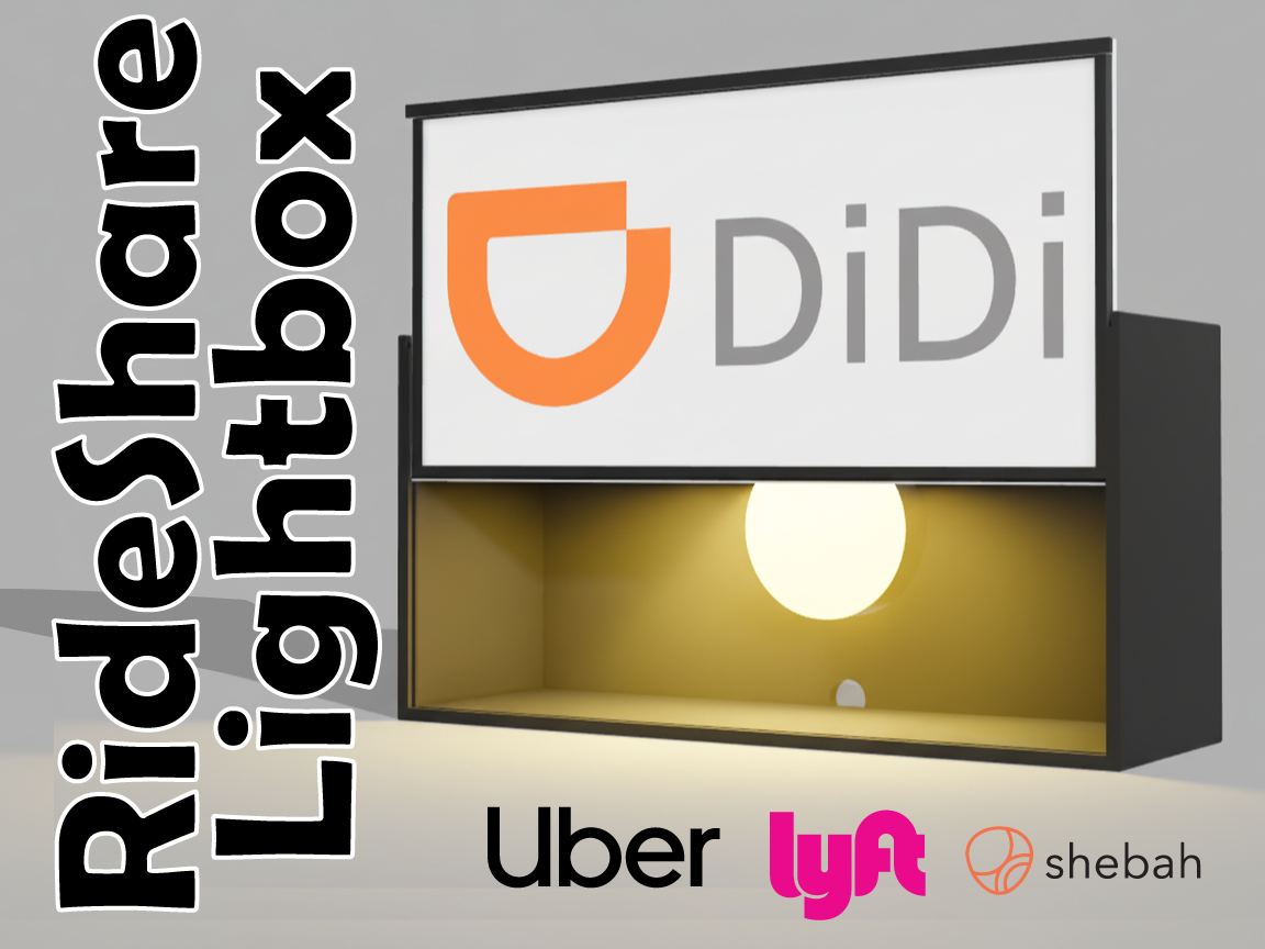 RideShare Light Box (with changeable faces)