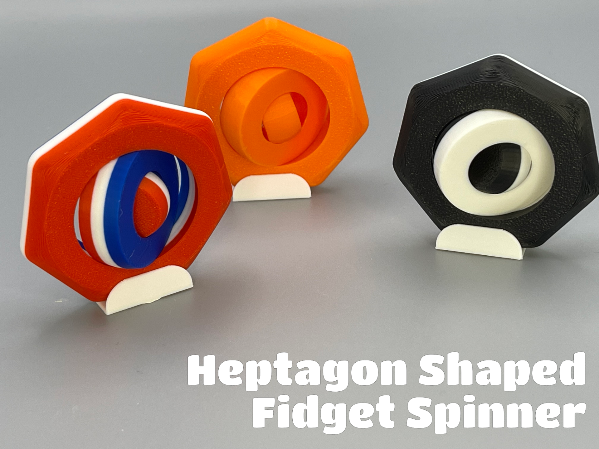 Heptagon-Shaped Fidget Spinner