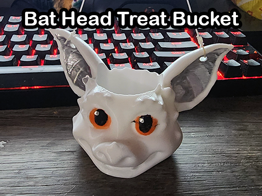 Bat Head Treat Mini treat bucket