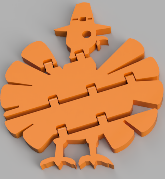 Dinde de Thanksgiving articulée
