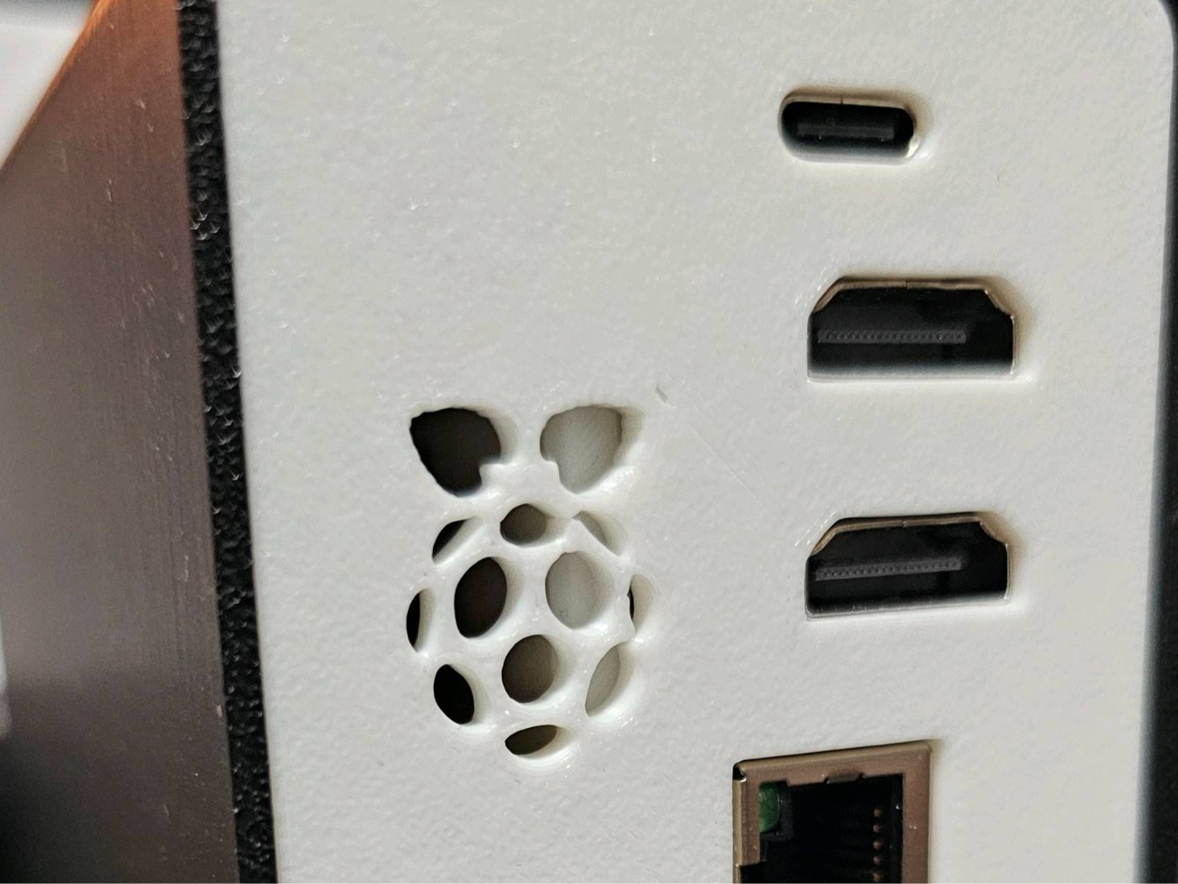 Raspberry Pi 5 3D Print case - modified backplate