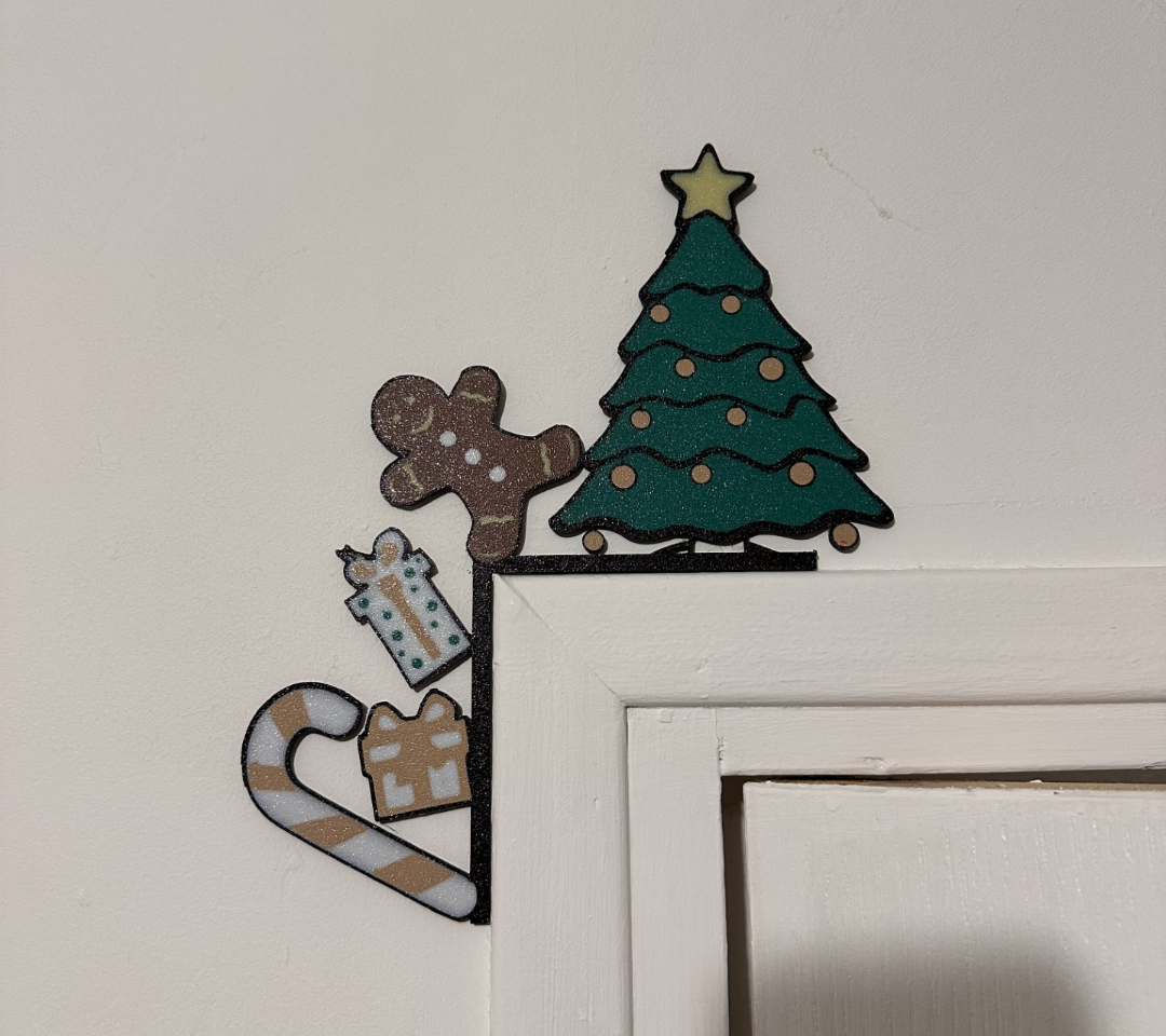 christmas door corner