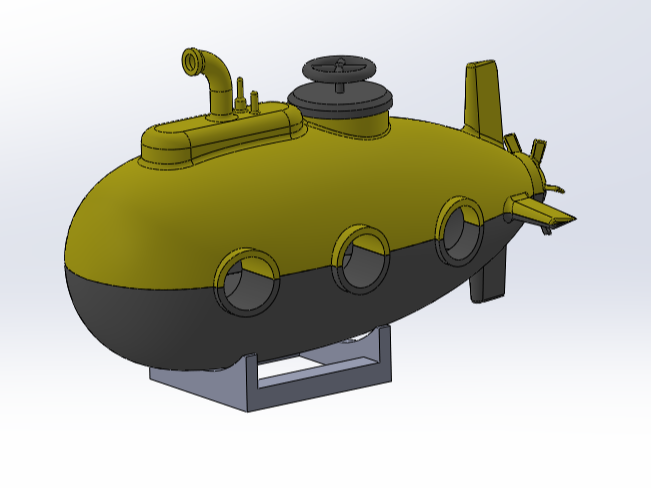 Cartoon submarine toy